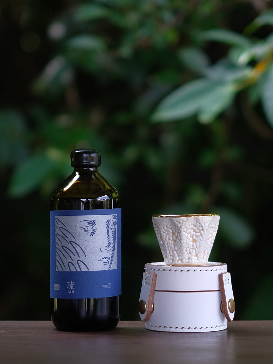 Q*o様 【値段交渉有】希少:琉 GIN 750ml 辰巳蒸留所 辰巳蒸留所 × 今村能章 / ALCHEMIAE 琉 New Moon GIN × S-presso Cup
